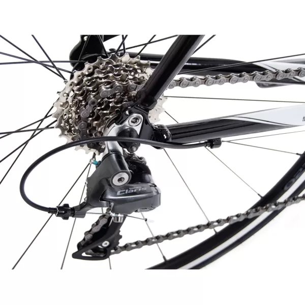 imageTommaso Imola Endurance Aluminum Road Bike Shimano Claris R2000 24 Speeds Black White Burnt OrangeBlack