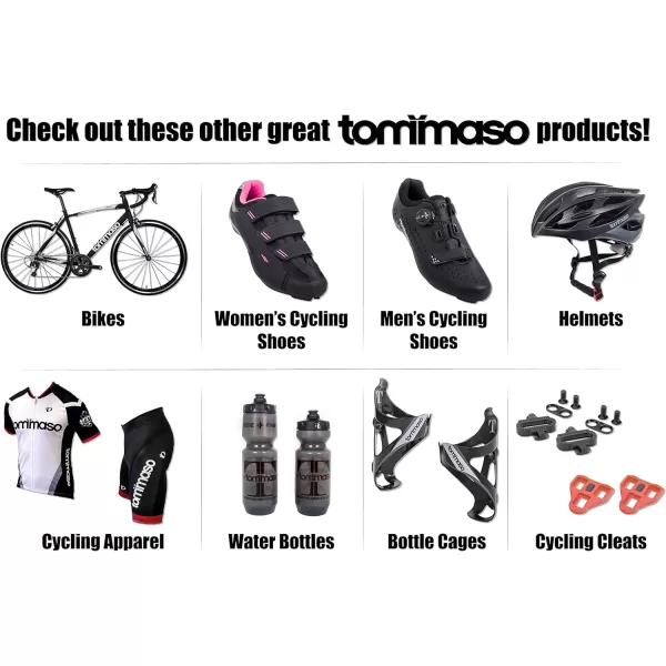 imageTommaso Monza Endurance Aluminum Road Bike Carbon Fork Shimano Tiagra 20 Speeds Aero Wheels Matte Black BlueMatte Black