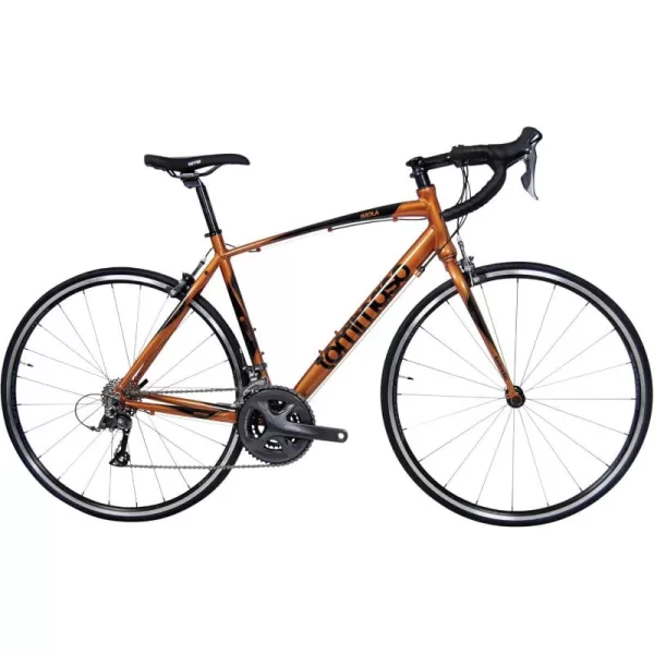 imageTommaso Imola Endurance Aluminum Road Bike Shimano Claris R2000 24 Speeds Black White Burnt OrangeBurnt Orange