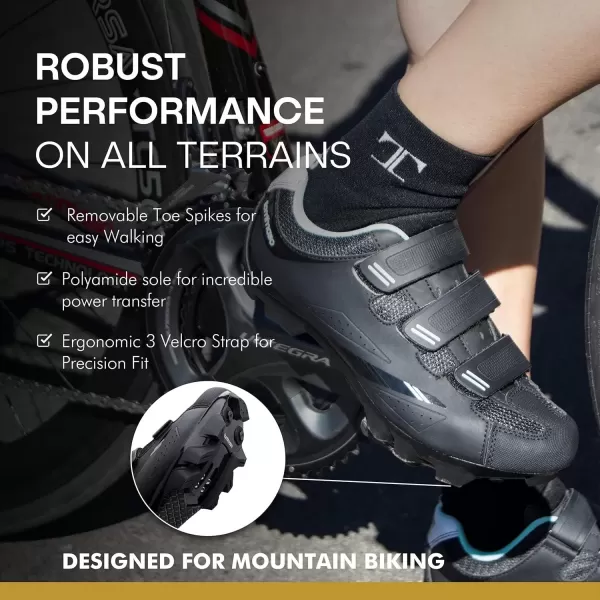imageTommaso Terra 100 Womens Indoor Cycling Ready MTB Road Shoe with Compatible SPD Cleat  BlackTeal  43