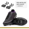 imageTommaso Cycling Shoes WomenOutdoor Cycling Shoes WomenWomen Specialized Bike ShoesWalkable Cycling ShoesWomen SPD Cycling ShoesIndoor Cycling Shoes Women SPDSPD Cleat InstalledBlackPurple  Spd