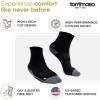 imageTommaso Moisture Wicking Cycling Socks Men WomenBlack Super Wicking High Cut