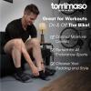 imageTommaso Moisture Wicking Cycling Socks Men WomenBlack Super Wicking High Cut