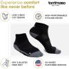 imageTommaso Moisture Wicking Cycling Socks Men WomenBlack Super Wicking Low Cut