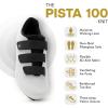 imageTommaso Pista Cycling Shoes for WomenPeloton Cycle Shoes WomenSpin Shoes Women Indoor CyclingDeltaampampSPD Compatible Cycling ShoesIndoor Cycling Shoes for WomenPeloton ShoesWomen Shoes NO CleatsBlackWhite  Knit Velcro Straps
