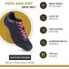 imageTommaso Pista Cycling Shoes for WomenPeloton Cycle Shoes WomenSpin Shoes Women Indoor CyclingDeltaampampSPD Compatible Cycling ShoesIndoor Cycling Shoes for WomenPeloton ShoesWomen Shoes NO CleatsBlack Velcro  Buckel Indooroutdoor