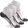 imageTommaso Moisture Wicking Cycling Socks Men WomenWhite Super Wicking Low Cut