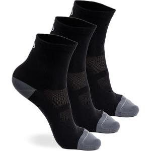 imageTommaso Moisture Wicking Cycling Socks Men WomenBlack Super Wicking High Cut