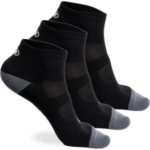 imageTommaso Moisture Wicking Cycling Socks Men WomenBlack Super Wicking Low Cut