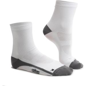 imageTommaso Moisture Wicking Cycling Socks Men WomenWhite Super Wicking High Cut