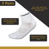 imageTommaso Classic breathable Cycling Socks  Bike Socks for Running ampamp BikingWhite Low Cut