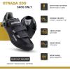 imageTommaso Strada Mens Peloton Shoes ampamp SPD Mens Cycling Shoes2in1 Cycle ShoesWorks with Delta ampamp SPDCycling Shoes for MenIndoor Cycling ShoesRoad Bike Shoes for Men CyclingCleats NOT InstalledBlack Velcro  Buckel Indooroutdoor