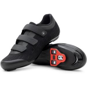 imageTommaso Strada Peloton Shoes for MenSPD Indoor Cycling Shoes for MenMens Cycling Shoes with Delta Clips Spin Shoes Bike Shoes for Men Cycling on Peloton SPD Shoes for Road BikesSpinning ShoesKnit Triple Strap  Delta Cleat