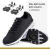 imageTommaso Indoor Cycling Shoes MenGravel Bike ShoesSPD Cycling ShoesWalkable Cycling ShoesRoad Bike Shoes MenCycling Shoes MenMens Cycling ShoesPre Installed CleatsBlackWhite Spd Bundle