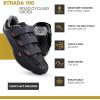 imageTommaso Strada Mens Peloton Shoes ampamp SPD Mens Cycling Shoes2in1 Cycle ShoesWorks with Delta ampamp SPDCycling Shoes for MenIndoor Cycling ShoesRoad Bike Shoes for Men CyclingCleats NOT InstalledBlack3 Strap Closer Road  Indoor