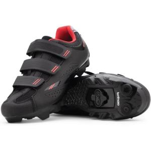imageTommaso Cycling Shoes WomenOutdoor Cycling Shoes WomenWomen Special Bike ShoesWalkable Cycling ShoesWomen SPD Cycling ShoesIndoor Cycling Shoes Women SPDSPD Cleat InstalledBlackRed Spd Installed