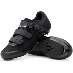 imageTommaso Strada Mens Peloton Shoes ampamp SPD Mens Cycling Shoes2in1 Cycle ShoesWorks with Delta ampamp SPDCycling Shoes for MenIndoor Cycling ShoesRoad Bike Shoes for Men CyclingCleats NOT InstalledBlack Knitbukel Road  Indoor