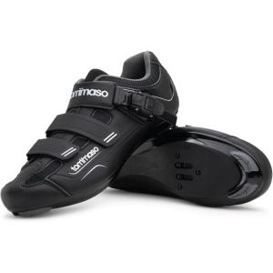 imageTommaso Strada Mens Peloton Shoes ampamp SPD Mens Cycling Shoes2in1 Cycle ShoesWorks with Delta ampamp SPDCycling Shoes for MenIndoor Cycling ShoesRoad Bike Shoes for Men CyclingCleats NOT InstalledBlackbukel Road  Indoor
