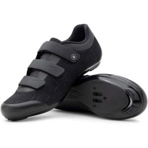 imageTommaso Strada Mens Peloton Shoes ampamp SPD Mens Cycling Shoes2in1 Cycle ShoesWorks with Delta ampamp SPDCycling Shoes for MenIndoor Cycling ShoesRoad Bike Shoes for Men CyclingCleats NOT InstalledBlack Knit3 Strap Closer Road  Indoor