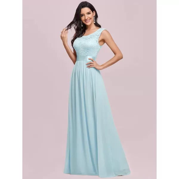 imageEverPretty Womens Womens Ruched Empire Wasit Bridesmaid Dresses 0646Blue