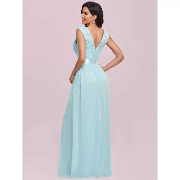 imageEverPretty Womens Womens Ruched Empire Wasit Bridesmaid Dresses 0646Blue