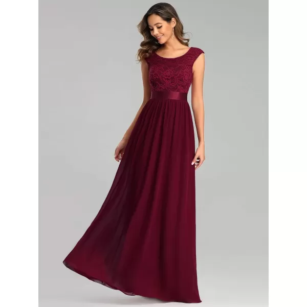 imageEverPretty Womens Womens Ruched Empire Wasit Bridesmaid Dresses 0646Burgundy