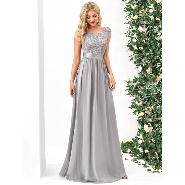 imageEverPretty Womens Womens Ruched Empire Wasit Bridesmaid Dresses 0646Gray