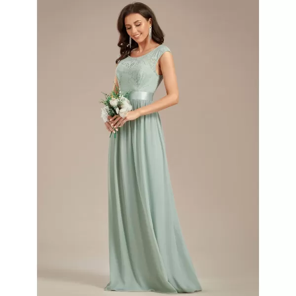 imageEverPretty Womens Womens Ruched Empire Wasit Bridesmaid Dresses 0646Mint Green