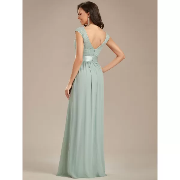 imageEverPretty Womens Womens Ruched Empire Wasit Bridesmaid Dresses 0646Mint Green