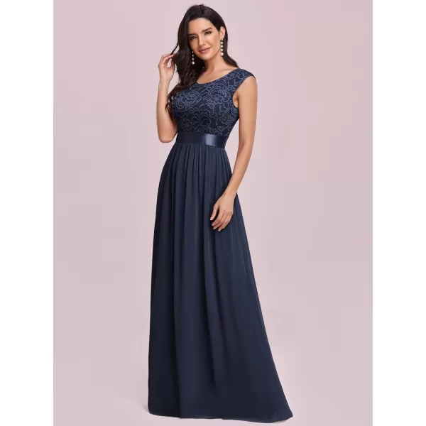 imageEverPretty Womens Womens Ruched Empire Wasit Bridesmaid Dresses 0646Navy Blue