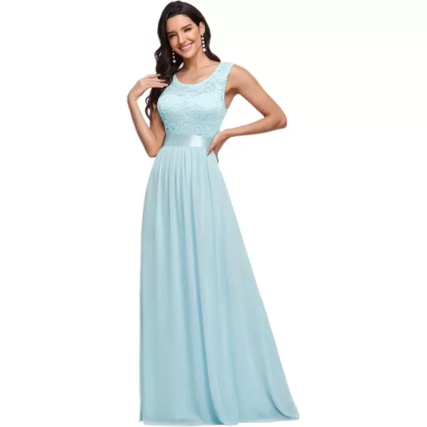 imageEverPretty Womens Womens Ruched Empire Wasit Bridesmaid Dresses 0646Blue