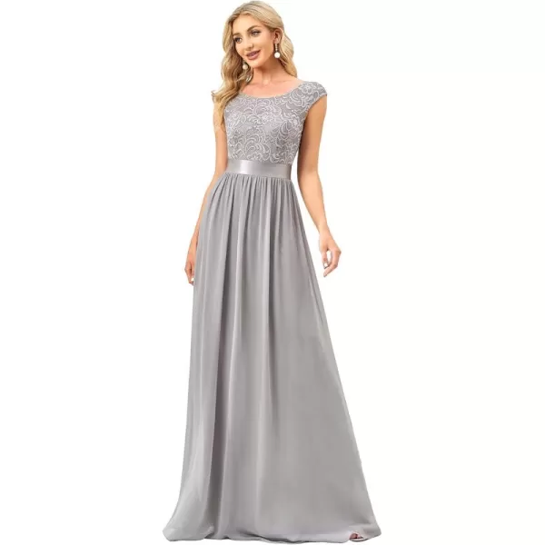 imageEverPretty Womens Womens Ruched Empire Wasit Bridesmaid Dresses 0646Gray