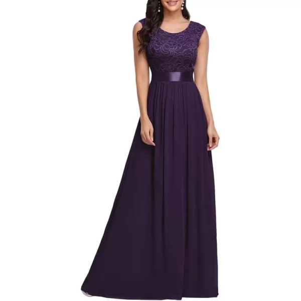 imageEverPretty Womens Womens Ruched Empire Wasit Bridesmaid Dresses 0646Purple