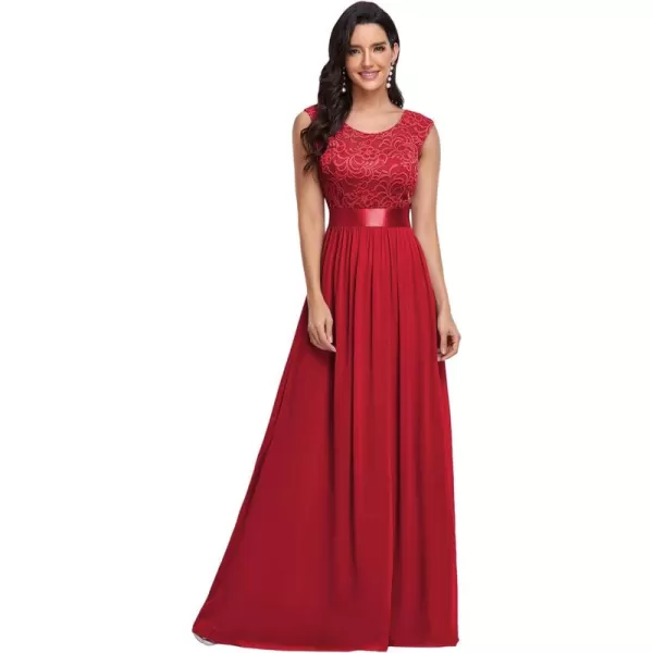 imageEverPretty Womens Womens Ruched Empire Wasit Bridesmaid Dresses 0646Red