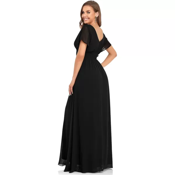 imageEverPretty Womens Elegant VNeck Formal Evening Dresses 7851Black