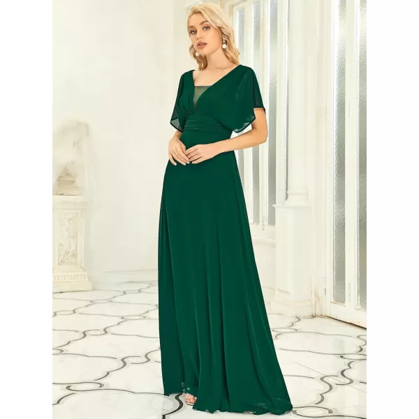 imageEverPretty Womens Elegant VNeck Formal Evening Dresses 7851Green