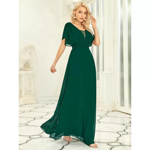 imageEverPretty Womens Elegant VNeck Formal Evening Dresses 7851Green