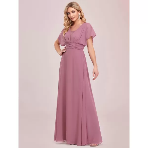 imageEverPretty Womens Elegant VNeck Formal Evening Dresses 7851Orchid