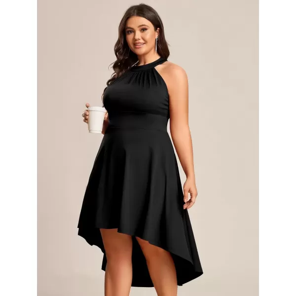 imageEverPretty Womens Summer ALine Halter Plus Size Sundresses Causal Cocktail Dress 01782PZBlack