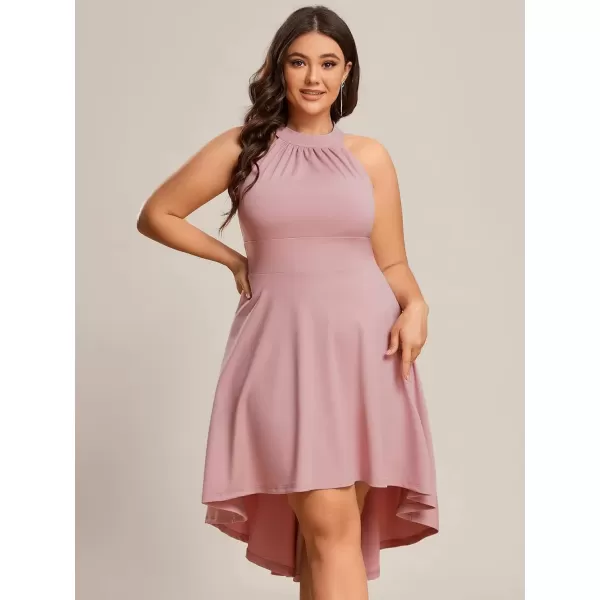 imageEverPretty Womens Summer ALine Halter Plus Size Sundresses Causal Cocktail Dress 01782PZDusty Rose