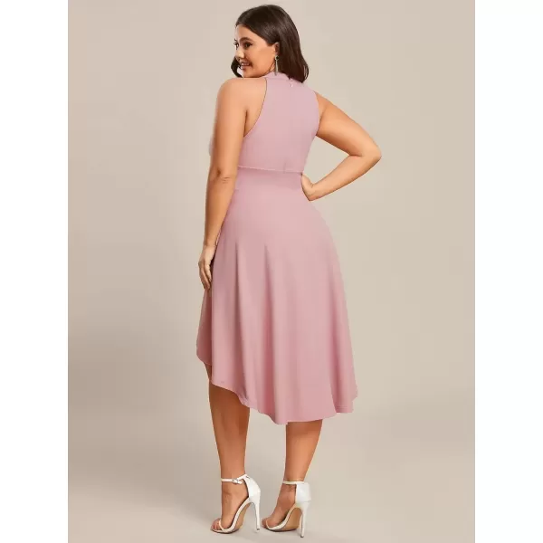 imageEverPretty Womens Summer ALine Halter Plus Size Sundresses Causal Cocktail Dress 01782PZDusty Rose