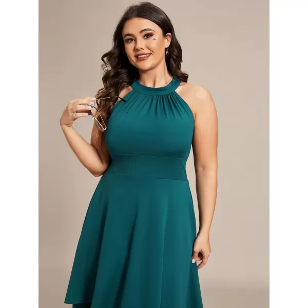 imageEverPretty Womens Summer ALine Halter Plus Size Sundresses Causal Cocktail Dress 01782PZTeal