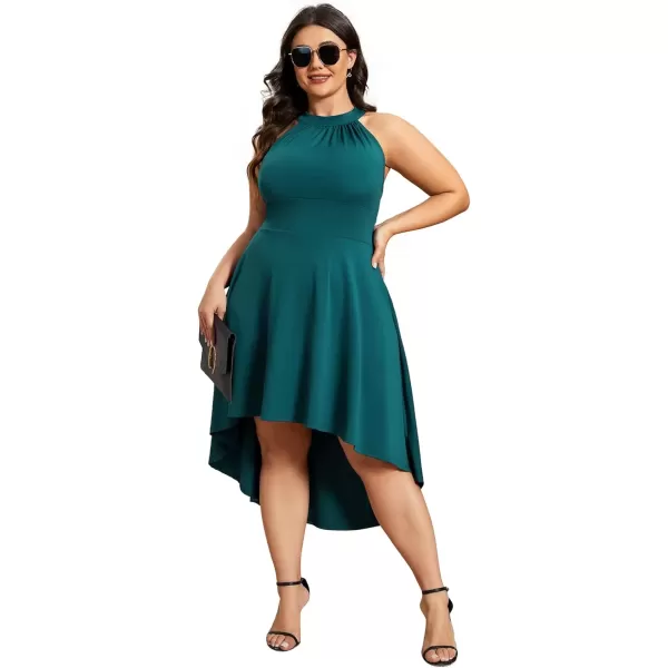 imageEverPretty Womens Summer ALine Halter Plus Size Sundresses Causal Cocktail Dress 01782PZTeal