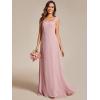 imageEverPretty Womens Sleeveless Square Neckline Backless A Line Floor Length Bridesmaid Dresses S0017Dusty Rose