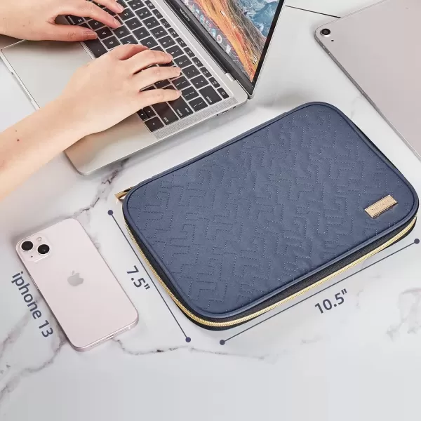 imageNISHEL Travel Cord Organizer CaseTech Electronic Case Travel Essentials for Charger Cable Phone Hard Drive USB SD Card BlackAegeanBlue