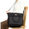 imageNISHEL Lunch Box Women with Shoulder Strap Insulated ampamp Reusable Cooler Bag Leakproof Thermal Compartment Drinks Holder for Office Work Picnic Travel Gym PinkStyle 2  Black