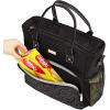 imageNISHEL Lunch Box Women with Shoulder Strap Insulated ampamp Reusable Cooler Bag Leakproof Thermal Compartment Drinks Holder for Office Work Picnic Travel Gym PinkStyle 2  Black
