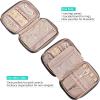 imageNISHEL Travel Jewelry Case Holiday Organizer for Necklaces Earrings Rings Bracelets Watch BlackBlack