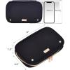 imageNISHEL Travel Jewelry Case Holiday Organizer for Necklaces Earrings Rings Bracelets Watch BlackBlack