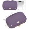 imageNISHEL Travel Jewelry Case Holiday Organizer for Necklaces Earrings Rings Bracelets Watch BlackPurple